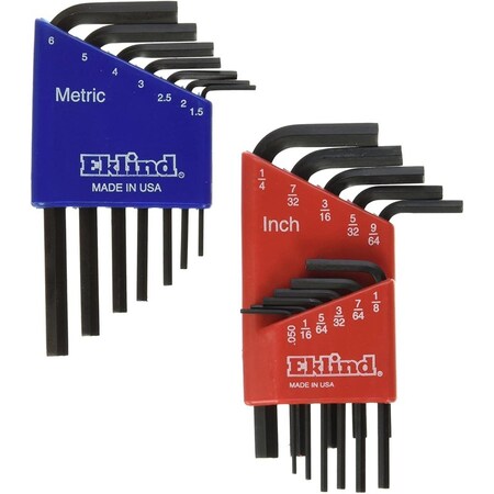 Eklind HEX KEY SET BLACK 18PC 10518